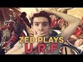 Urf zed 1v4 plays  ultra rapid fire league of legends