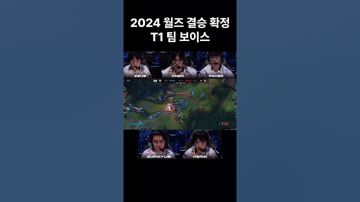 [T1] 2024 월즈 결승행 확정한 티원 팀보이스 (feat. 쏐떠뿩)
