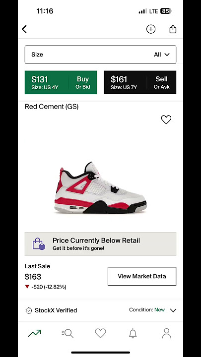 Cheapest Jordan 4s (GS edition) #viral