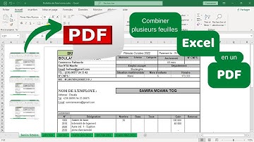 Combiner plusieurs feuilles Excel en un PDF