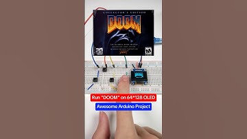 Playing Doom on Arduino UNO| OLED 128x64 #arduino #doom #electronic #arduino #tech #diy