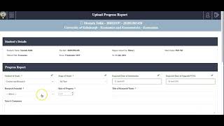 KSIMS Supervisor - How to upload a progress report screenshot 3