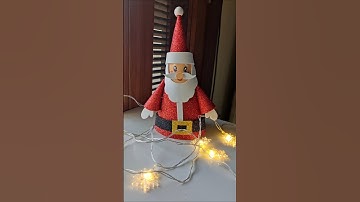 Create Glittery Santa Claus for Christmas 🎅🎄💜✨