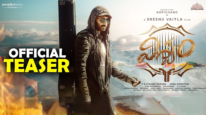Viswam Official Teaser | Gopichand | Sreenu Vaitla | TG Vishwa Prasad | Telugu movies