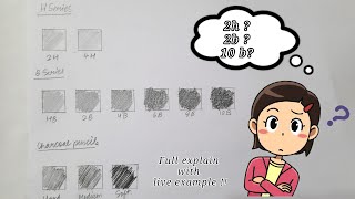 The basics of drawing pencils -Grades? 2h? 2b? | What are the numbers on pencils? | Basic of drawing