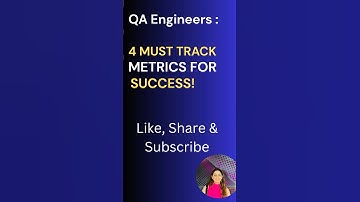 QA Engineers 4 Essential Metrics to Track for Success! #testing #automation #cicd #abautomationhub