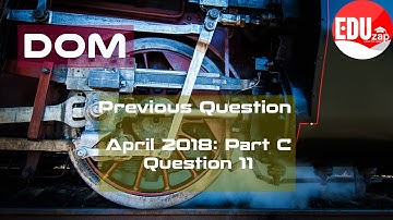 Previous Question Paper Discussion | ME304 DOM | April 2018 | Part C |Qn 11|KTU |B.Tech| Semester 6