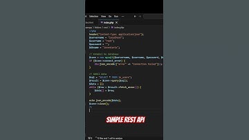 Simple Rest API #restapi #php #coding