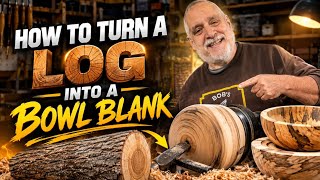 How to Turn A Log Into A Bowl Blank