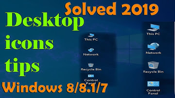 How to change Windows desktop icons SIZE, Enable or disable Auto Arrange ... Windows 8/8.1/7