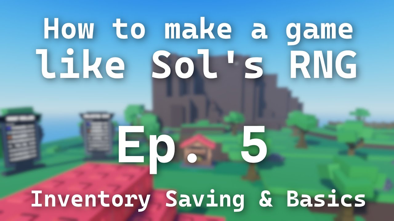 How to make a game like Sol's RNG in Roblox Studio | Episode 5 ...