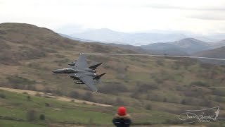 Mach Loop F15s - Awesome Low Pass Through The Hills | Darren Edwards Aviation