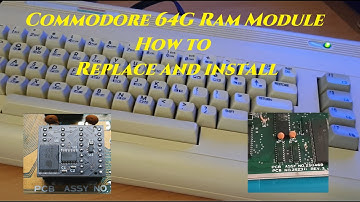 How to replace a ram module in a Commodore 64G