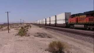 BNSF Needles sub - stack train - Bagdad California  - #10