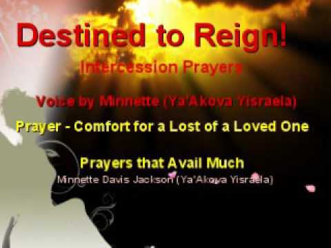 prayer for the lost of a loved one youtube