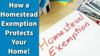 How a Homestead Exemption Protects You! | Legally Protect Your House aka ASSETS!