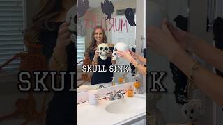 Skull Sink Easiest Halloween Diy Decor Ever
