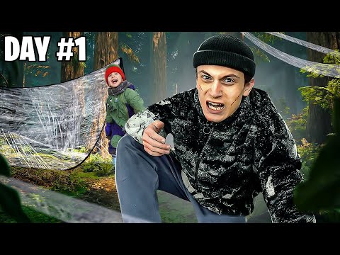 გადარჩი 12 საათი პარკის კარავში !