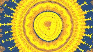 VJ LOOP HYPNOTIC GOLDEN SHEEVA satisfying screesaver. Dynamic background motion.