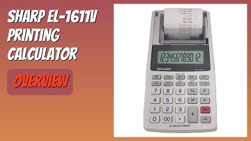 REVIEW (2025): Sharp EL-1611V Printing Calculator. Features.