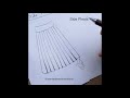 Fashion sketch tutorial by ZEYNEP DENIZ-drawing side pleats