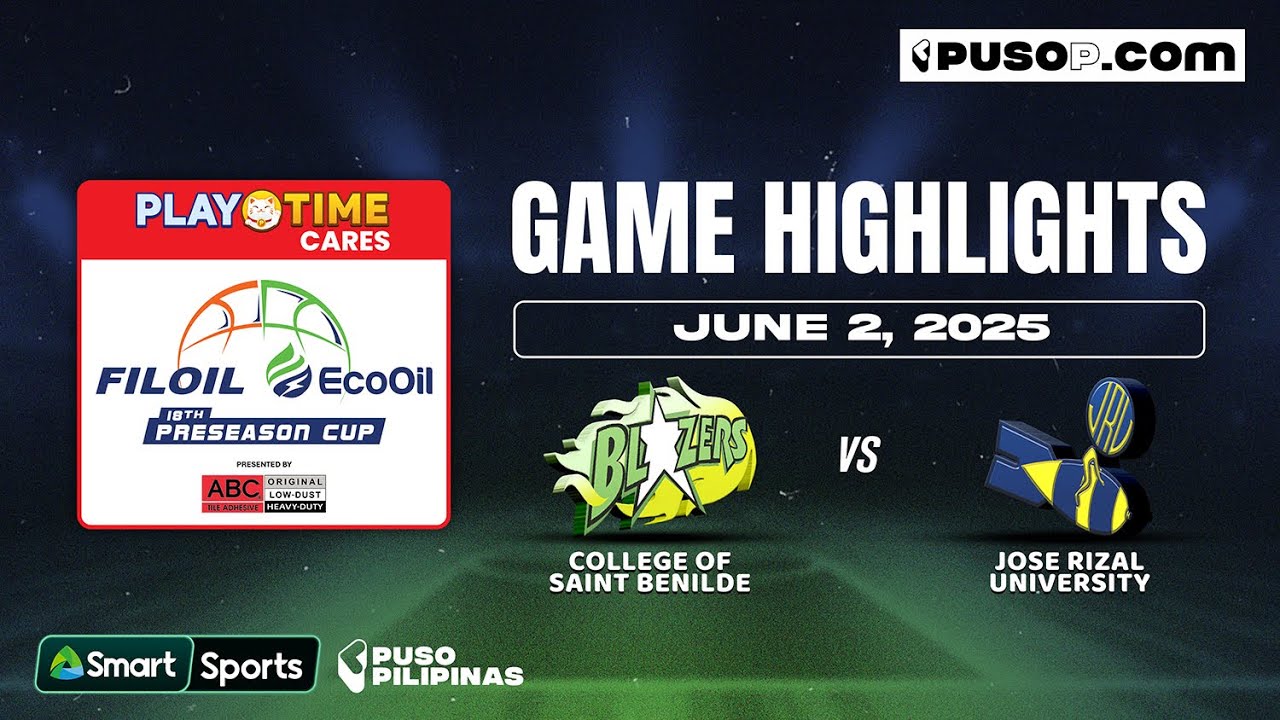 Smart Powered Up Plays |  CSB vs JRU | Playtime Cares 18th Filoil EcoOil Preseason Cup