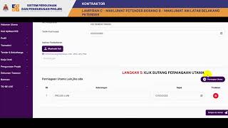 e-Perolehan DBKL - 10.0 Lampiran C Maklumat Petender Borang B   Maklumat Am Latar Belakang Petender