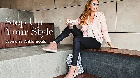 DREAM PAIRS Women’s Platform Wedge Sneakers Ankle Booties