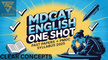 MDCAT English One Shot | Complete Past Papers Revision (PMDC New Syllabus 2025)