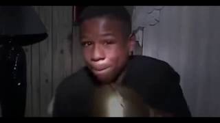 YOUNG FLOYD MAYWEATHER BOXING AND TALKING AS A KID!!!