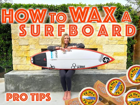 HOW TO WAX A SURFBOARD // PRO TIPS with PROFESSIONAL SURFER LAKEY PETERSON