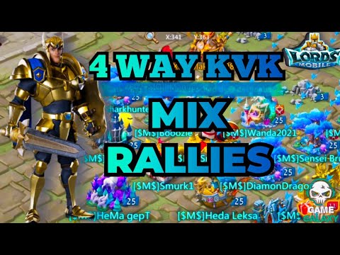 Lords Mobile kvk | Mix Rallies Epic Battles - YouTube