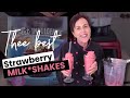 The best vegan strawberry milkshake made without ice cream thanks kathyhesterveganrecipes