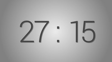 27 Minutes 15 seconds countdown Timer - Beep at the end | Simple Timer (twenty-seven min fifteen)