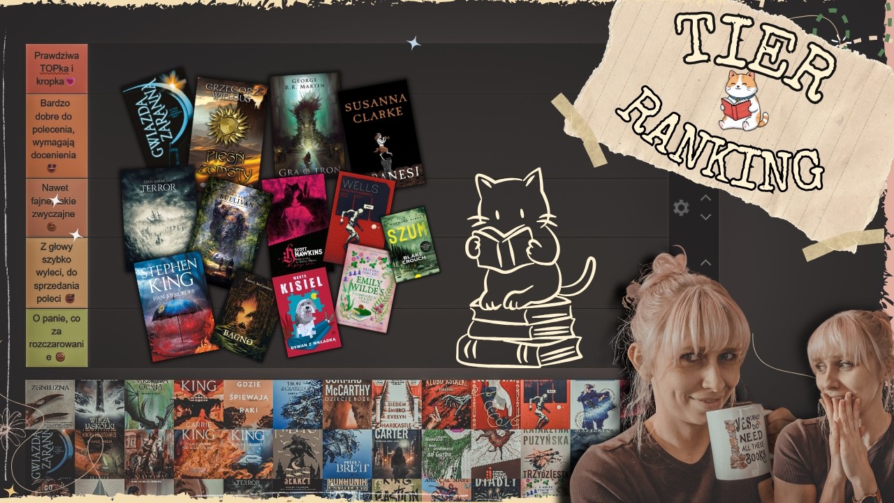 TIER RANKING 📖👍📊wszystkich KSIĄŻEK DRUGIEJ POŁOWY 2025! 🥰📈 FANTASTYKA I KRYMINAŁ ponad 70 tytułów