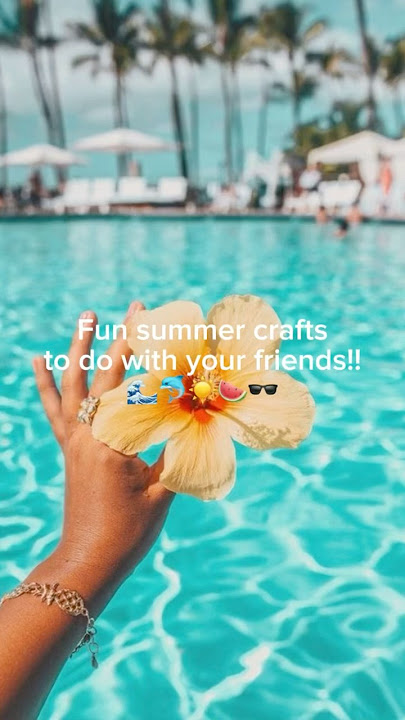 Fun crafts to do with friends this summer!! ☀️🍉🌊 #Summer #crafts #diy #friends #fyp