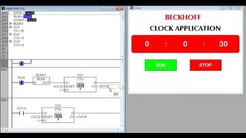 Beckhoff PLC Programming Tutorial CLOCK APLICATION TWINCAT