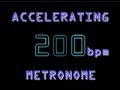 Metronome speed ramp 96200 bpm  crush guitar  drum speed going slow to fast