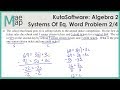 Systems of Equations Word Problems Quiz
