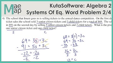 KutaSoftware: Algebra 2- Systems Of Equations Word Problems Part 2