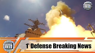 US Navy USS Chung-Hoon destroyer fires SM-2 surface-to-air missile during naval exercise RIMPAC 2020