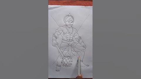 Hanuman Drawing 😍🙏 #hanumandrawing #drawing #shorts