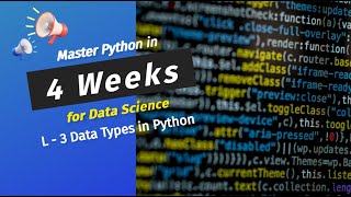Mastering Python Data Types: The Foundation for Data Science Success 🚀 #datasciencecourse #viral