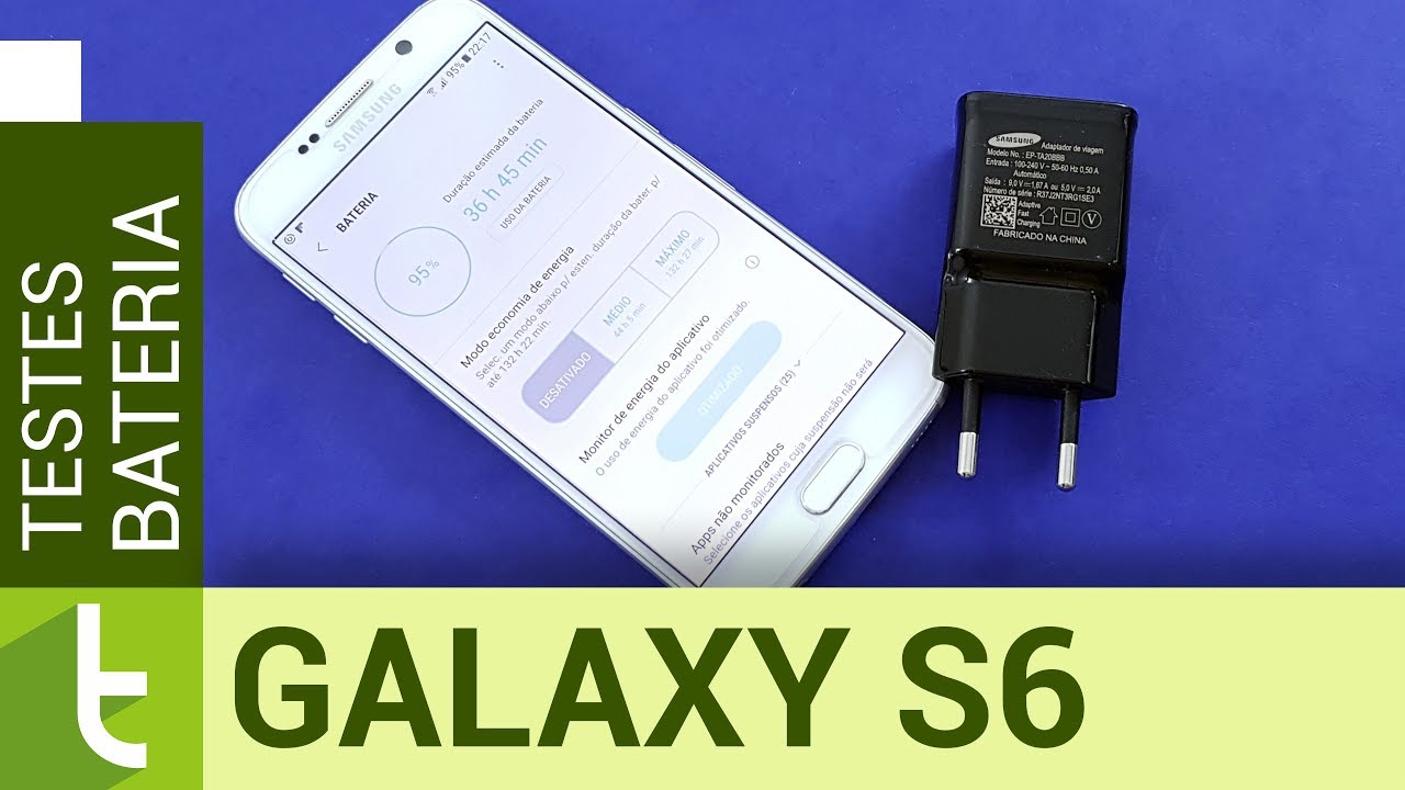 Autonomia do Galaxy S6 com Nougat | Teste de bateria oficial do TudoCelular  - YouTube