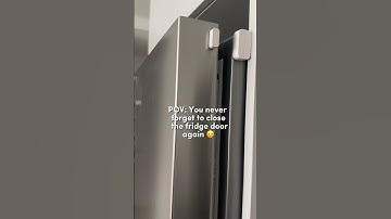Never again worry about leaving your fridge door open!