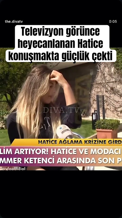 Hatice televizyon görünce heyecan yaptı konuşamadı #hatice