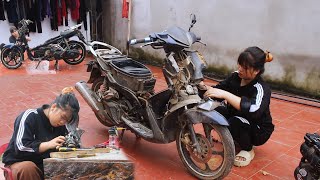 Restoring Rusted Old Yamaha NouVo Lx. Motorcycle Repair and Maintenance | Mechanical Girl