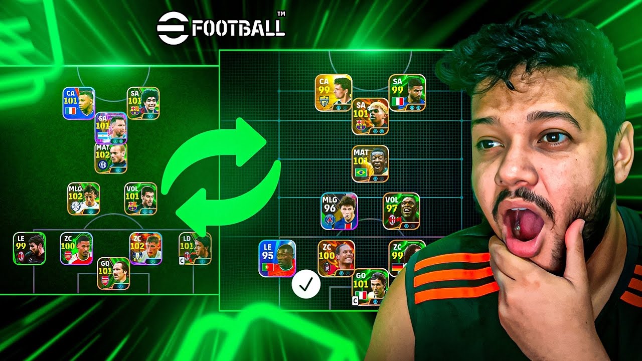 😂 COPIANDO FORMAÇÕES dos ADVERSÁRIOS no Efootball Mobile