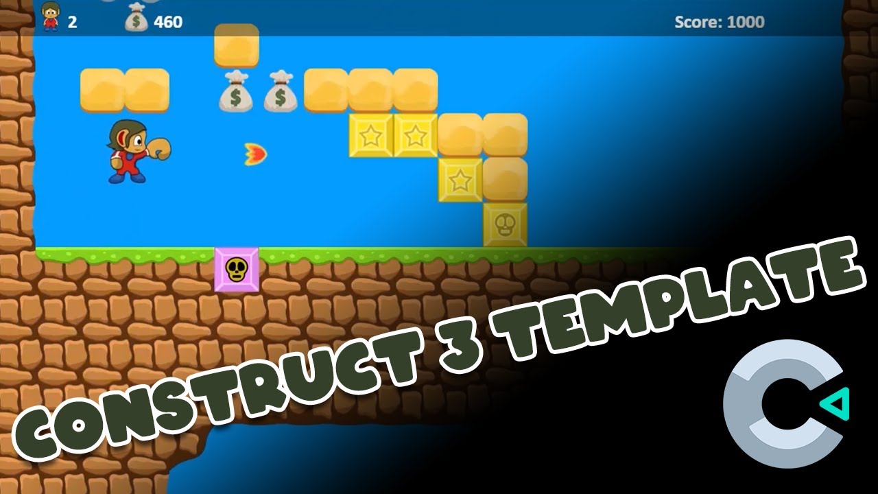 Template Grátis (Alex Kidd Demo) / Construct 2 e 3 - Free Template ...