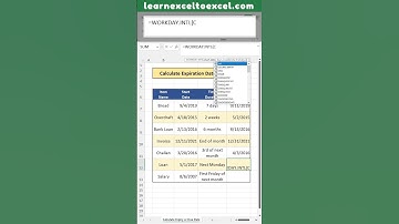 Excel Pro Trick: Excel Formula to Calculate Expiry Date or Due Date in Excel - How To Tutorial